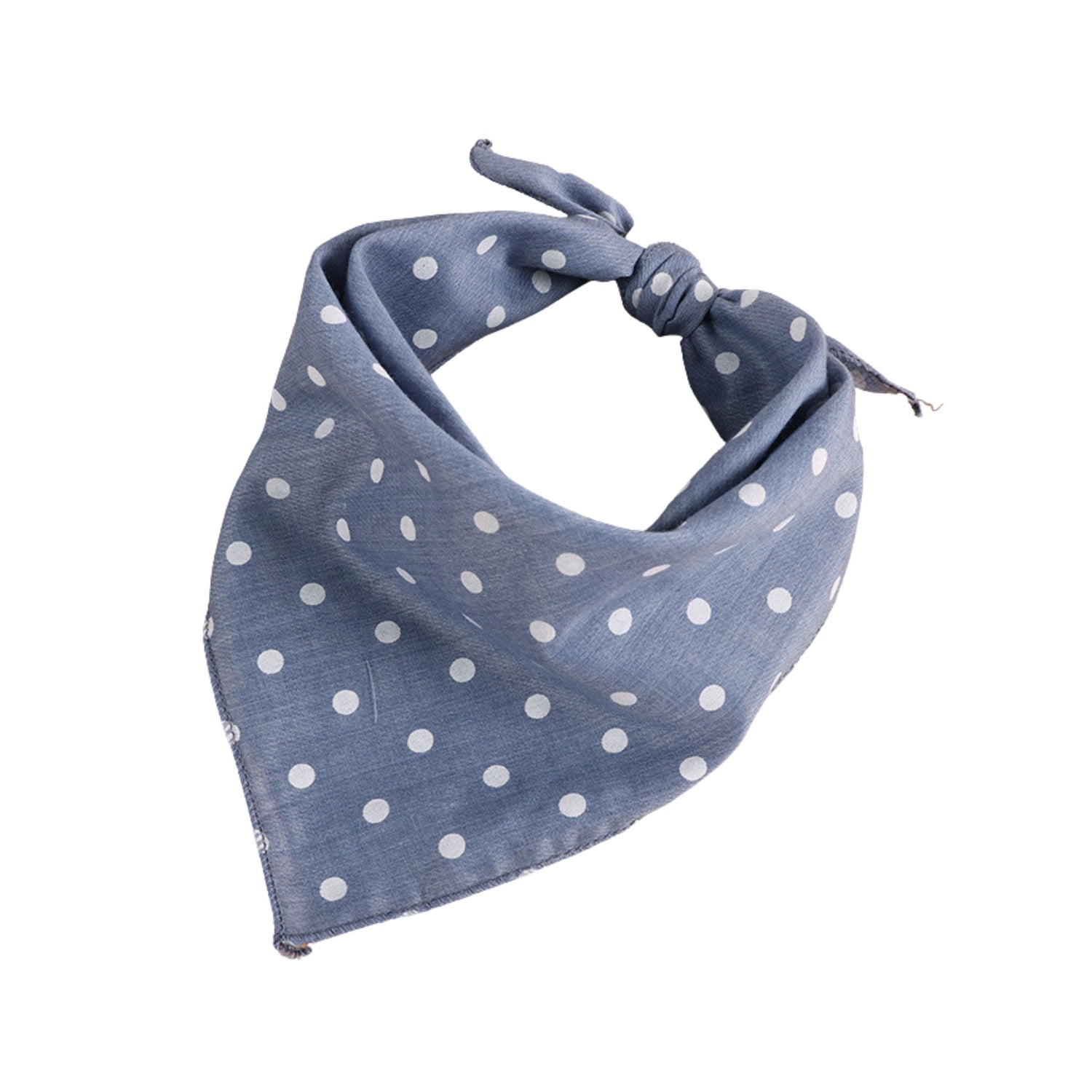 Blue Polka Dot Bandana