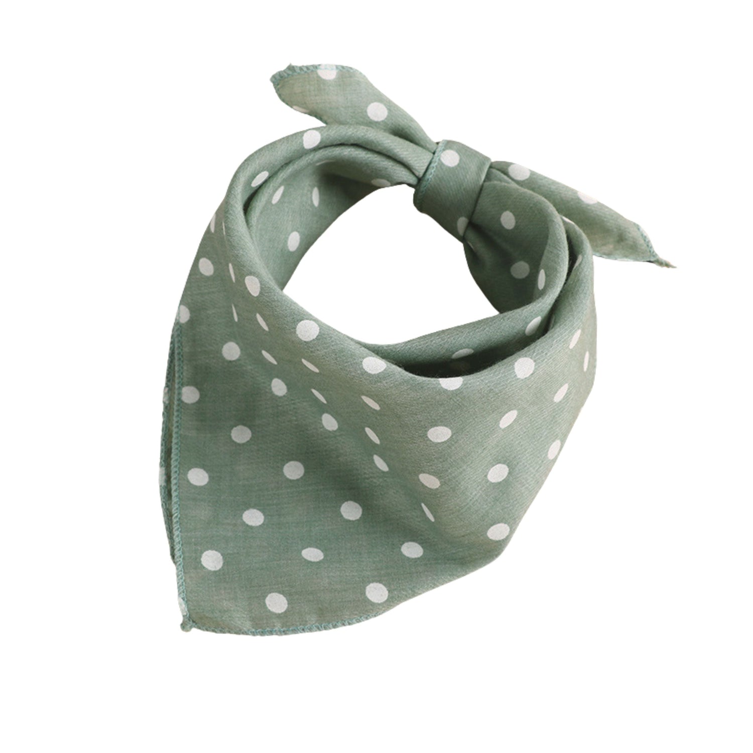 Green Polka Dot Bandana