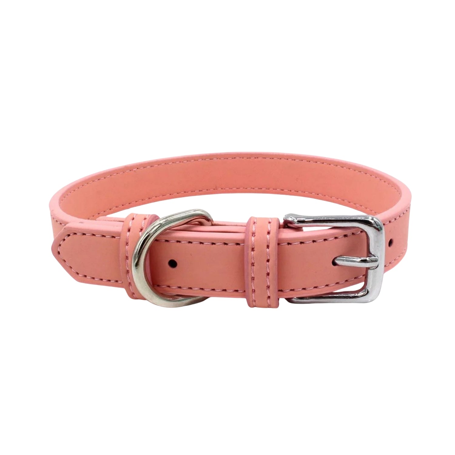 Leather Pet Collar - Soft Peach