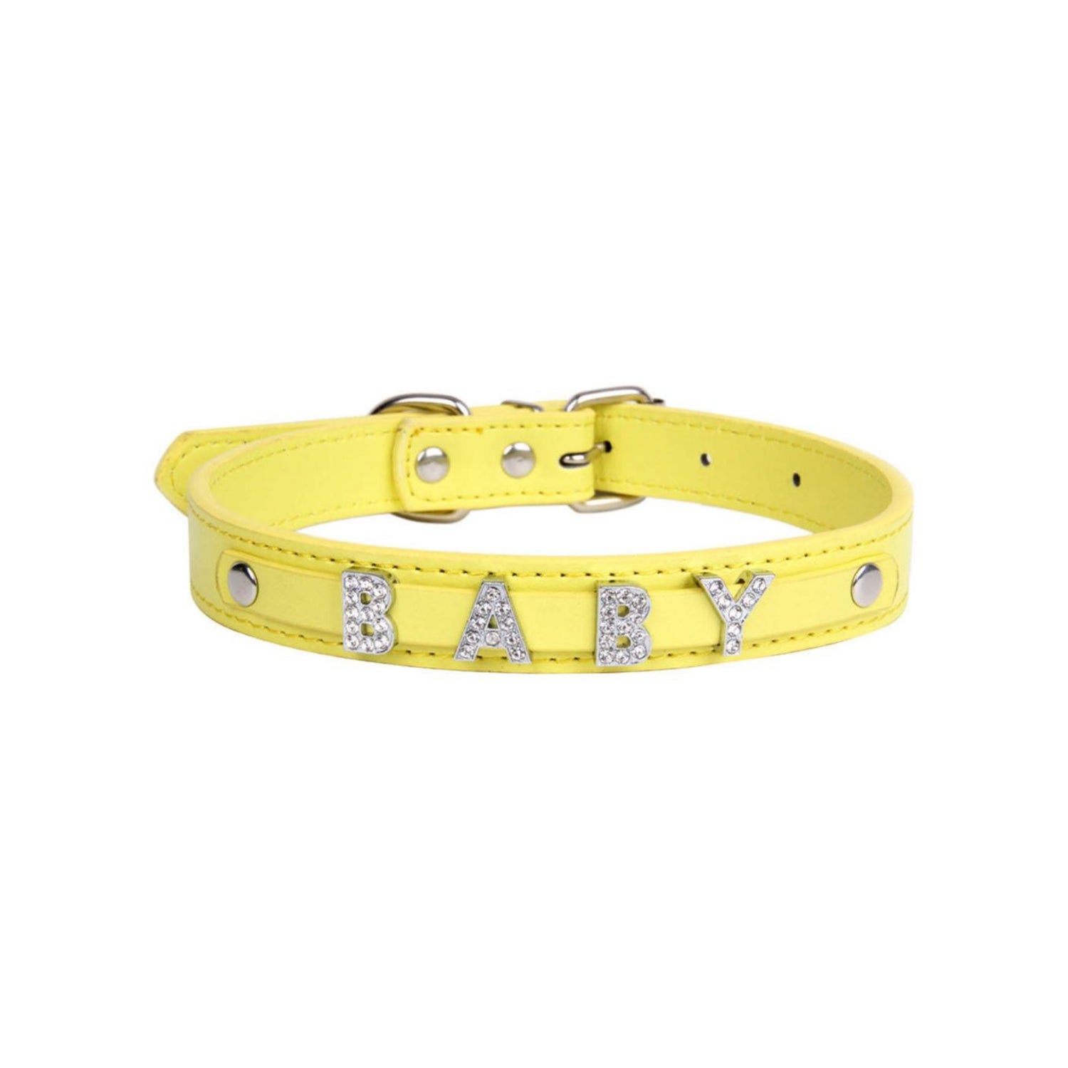 Bling Bling Personalized Dog & Cat Collar – Yellow