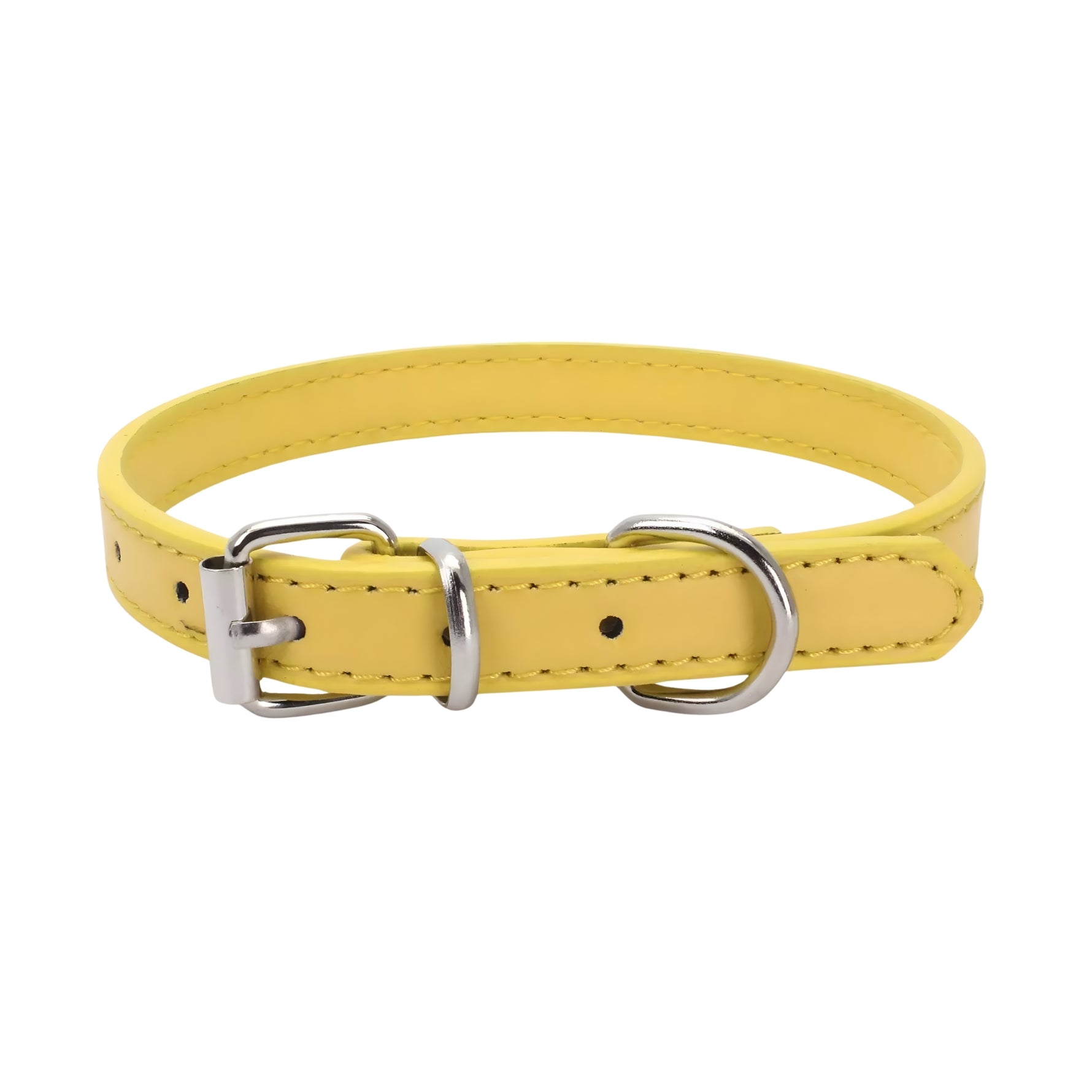 Leather Pet Collar - Mellow Yellow