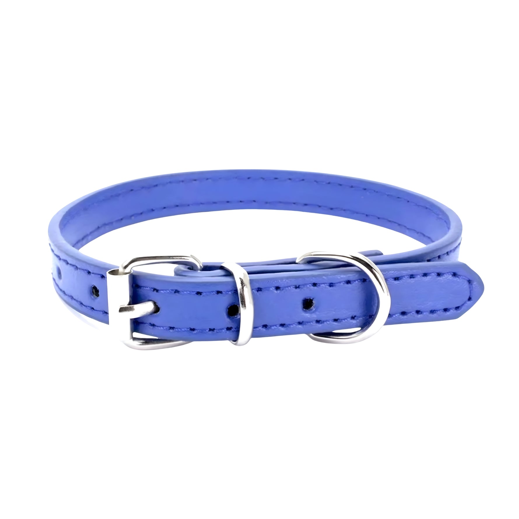 Leather Pet Collar – Royal Blue
