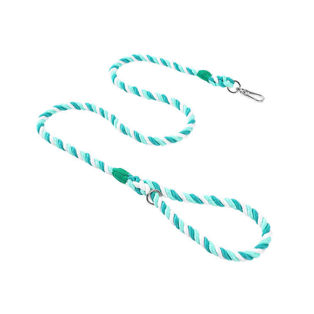 Rope Leash - Green Candy Cane