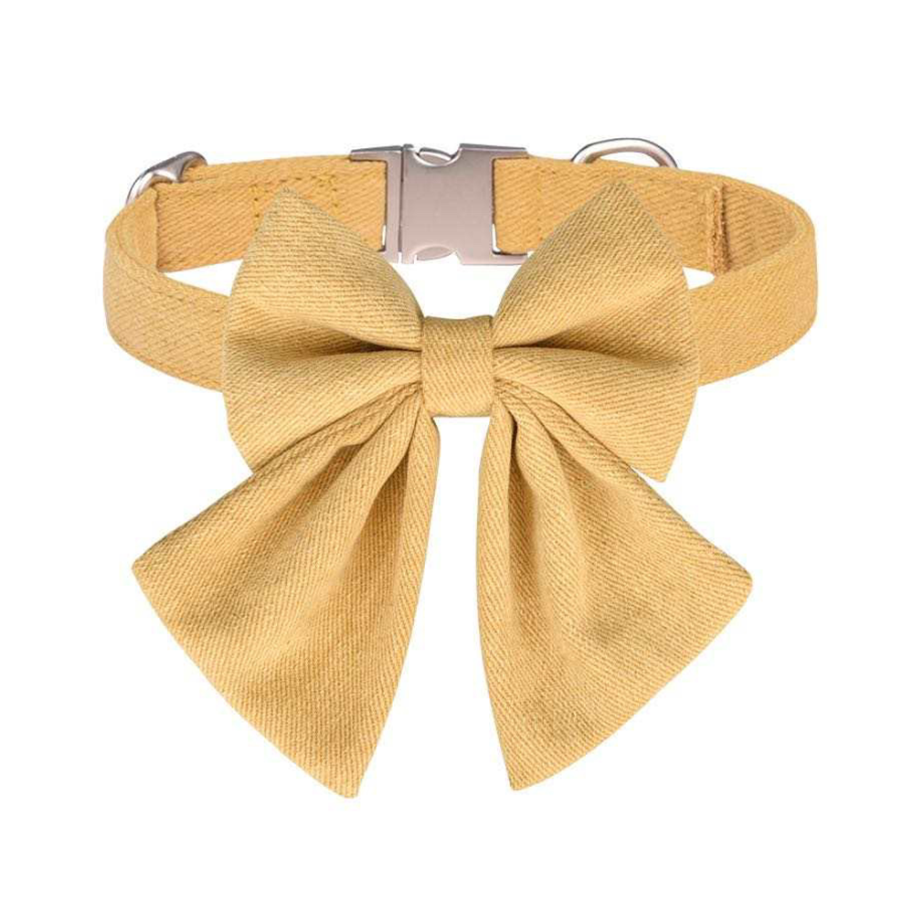 Bowpup Velvet Bowtie Dog Collar