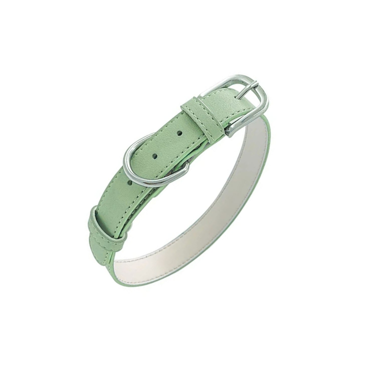 Vegan Leather Collar - Pastel Green