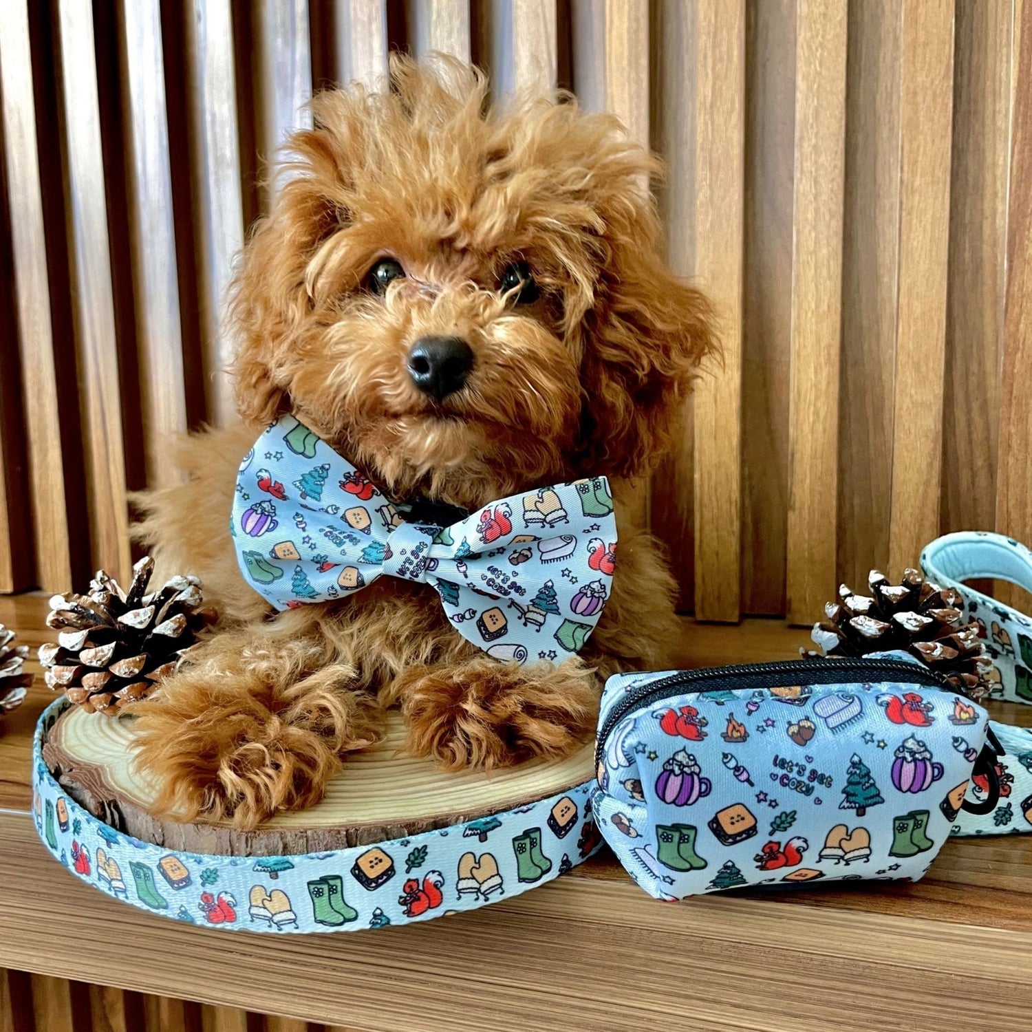 Brownie Gets Cozy Poop Bag