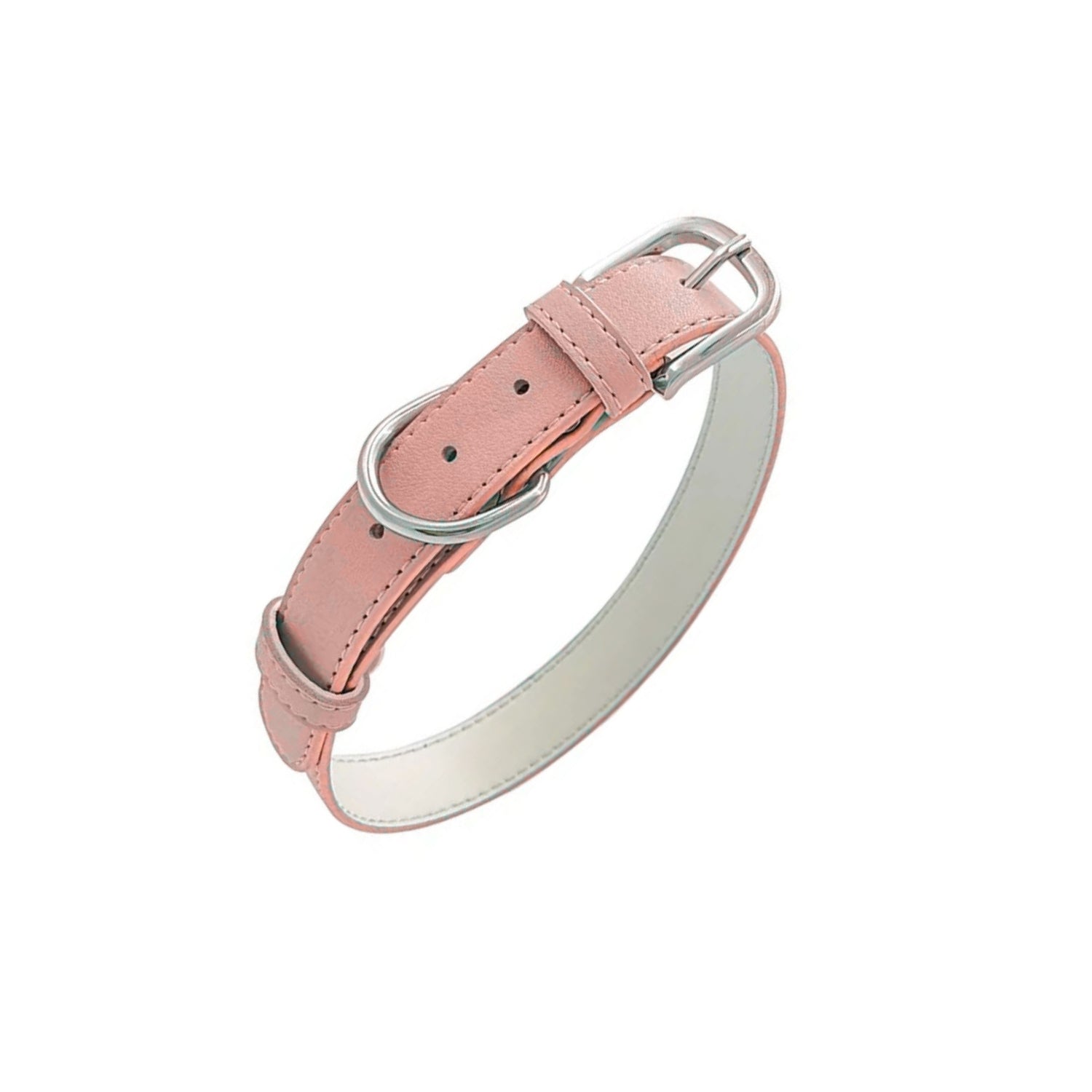 Vegan Leather Collar - Pastel Pink