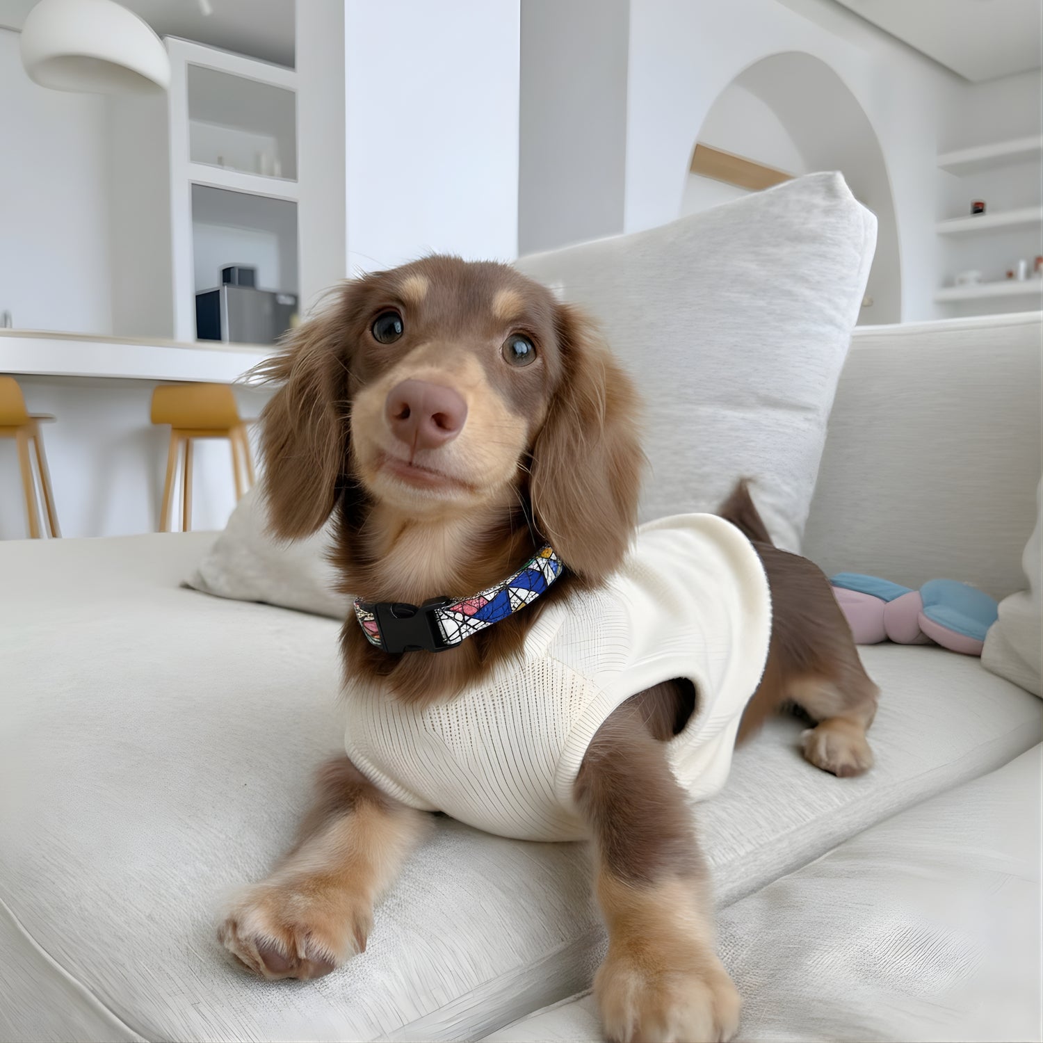 Jigsaw Pawzle Dog Collar