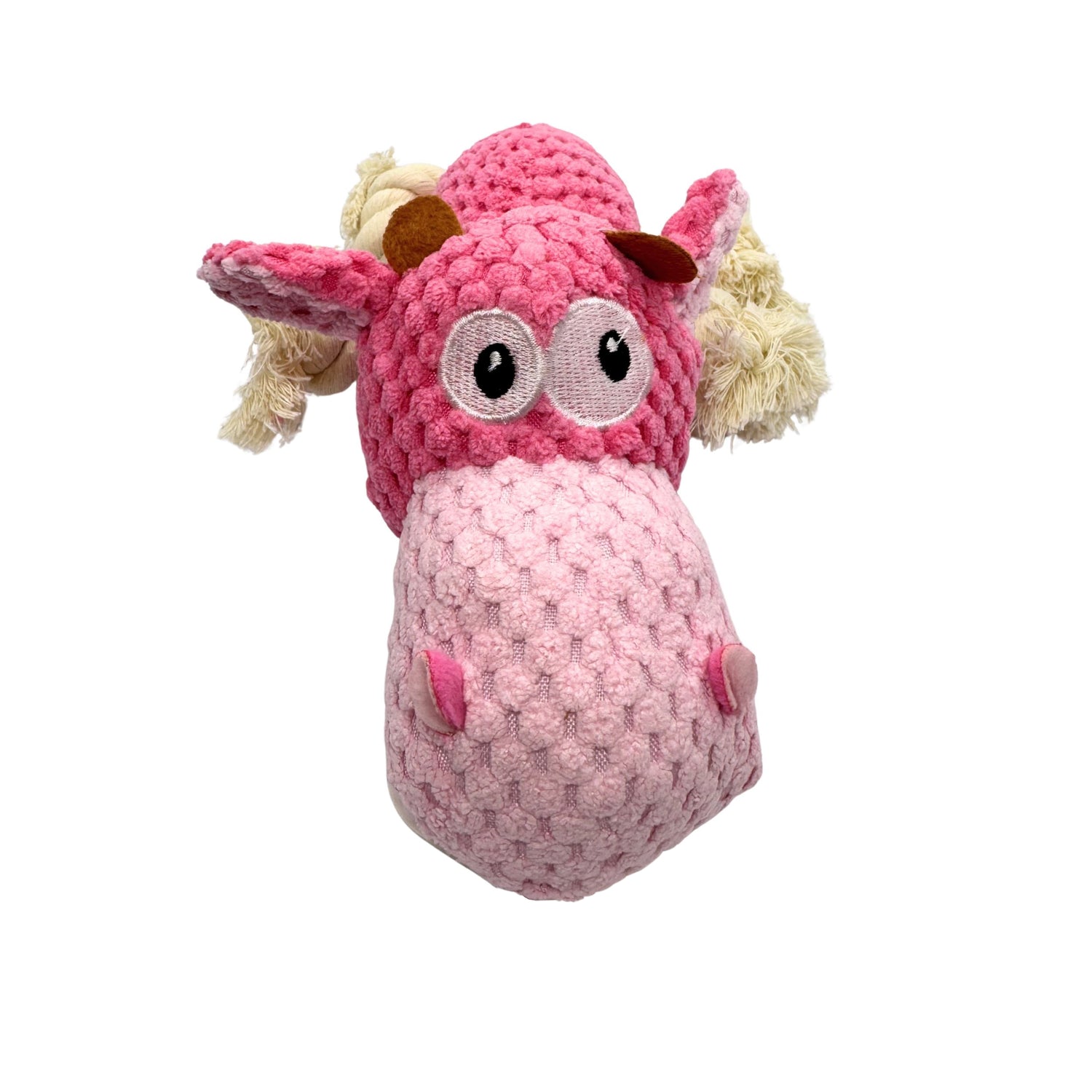 Hugo the Hippo – Squeaky Plush Rope Toy