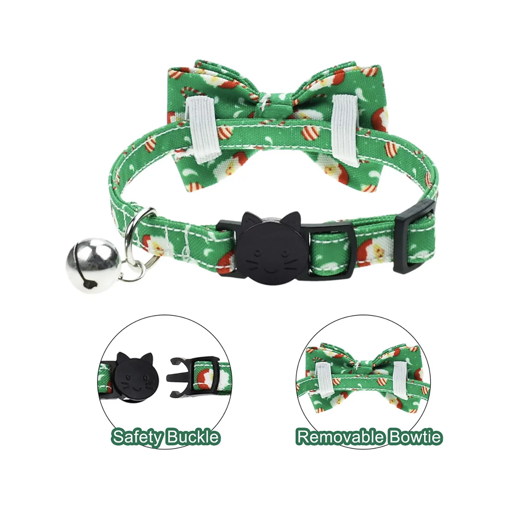 Christmas Cat Bowtie Collar