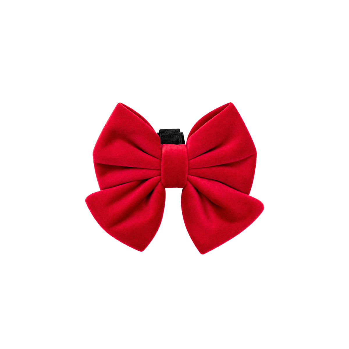 Red Velvet oversized sailor bow in deep red velvet