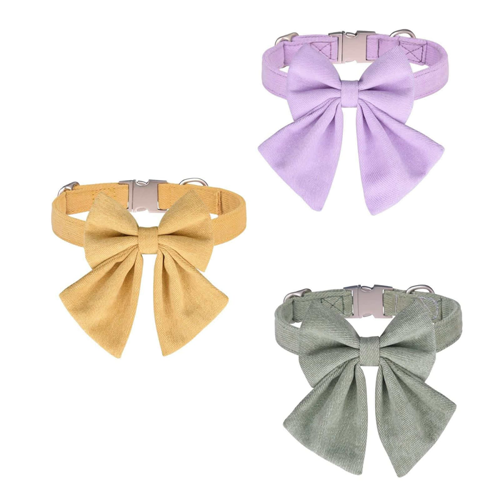 Bowpup Velvet Bowtie Dog Collar