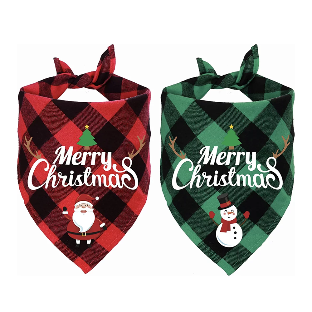 Christmas Plaid Bandanas
