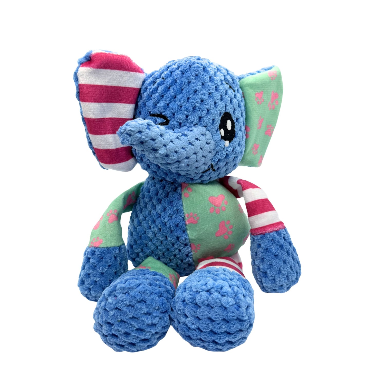 Ellie the Elephant – Squeaky & Crinkle Plush Dog Toy