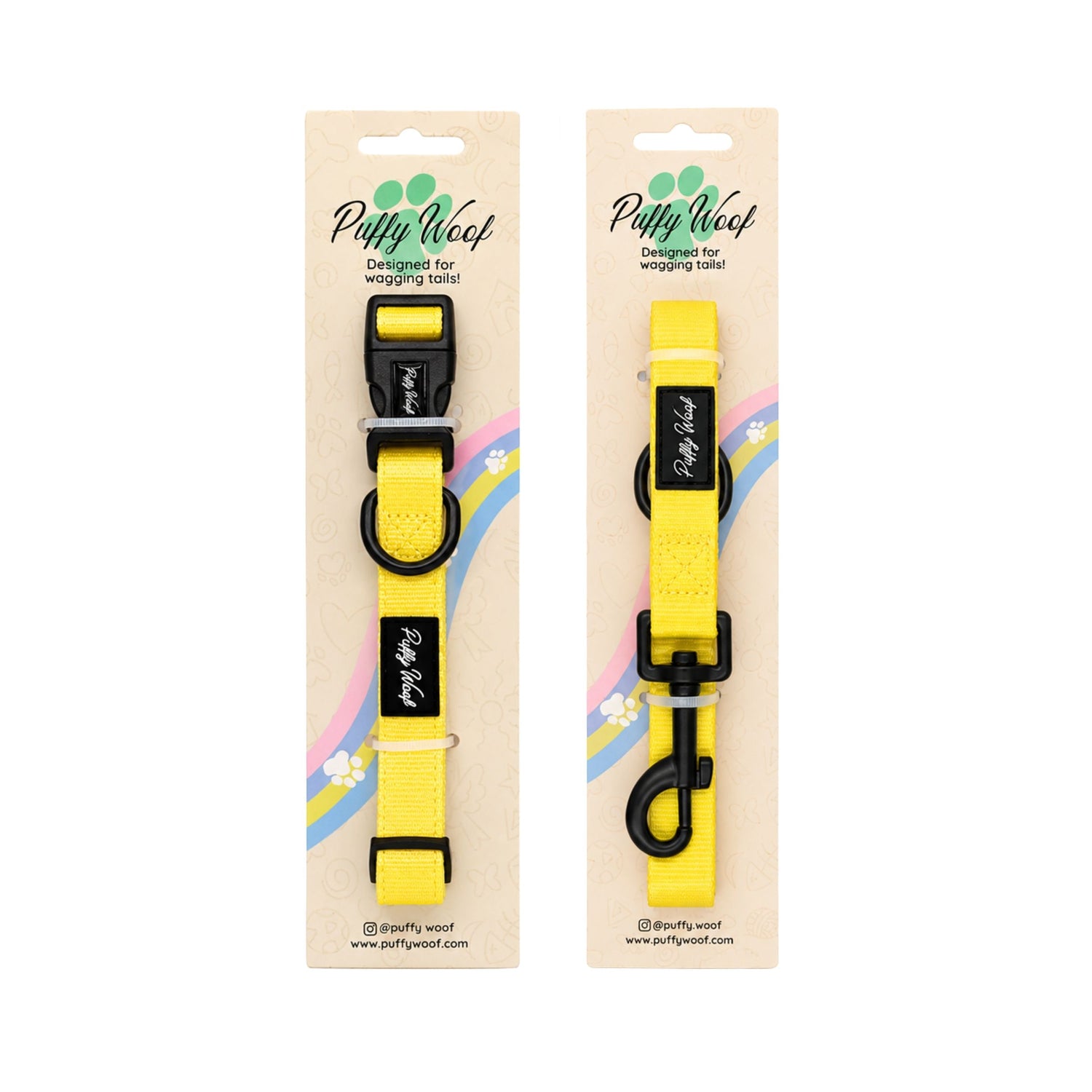 Lemon Yellow Collar & Leash Bundle