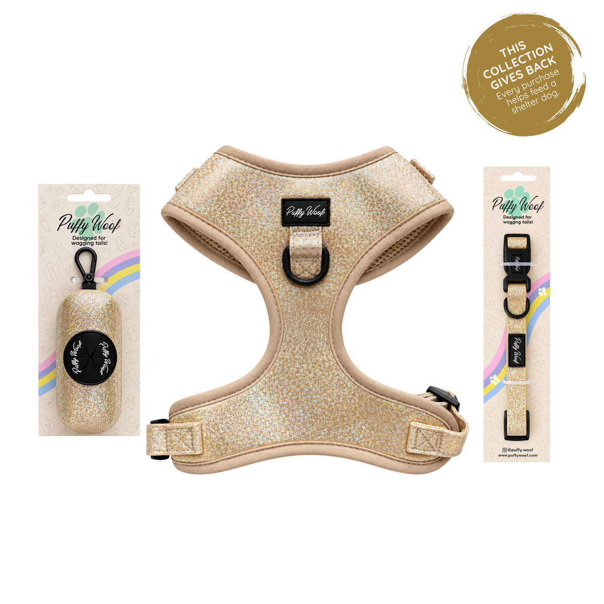 Golden Shadow Harness Walk Set