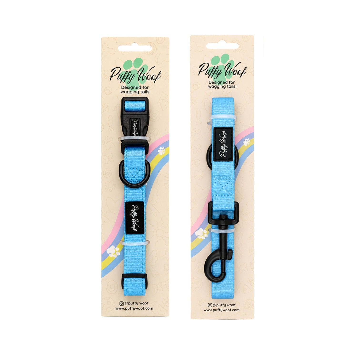 Blue Ice Collar & Leash Bundle