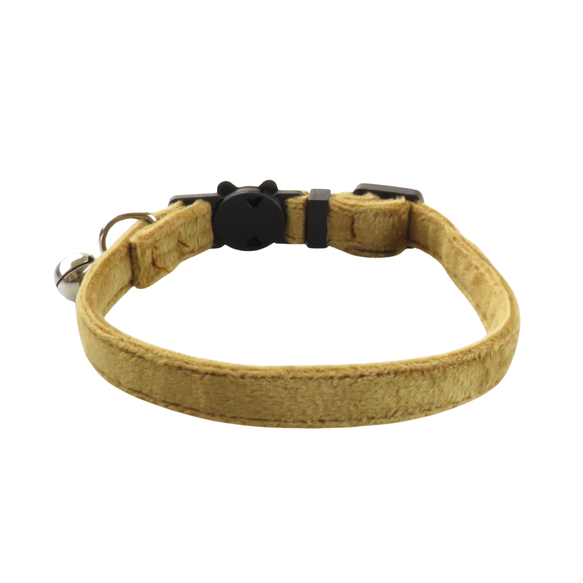 Adjustable Gold Velvet Cat Collar for Small Cats