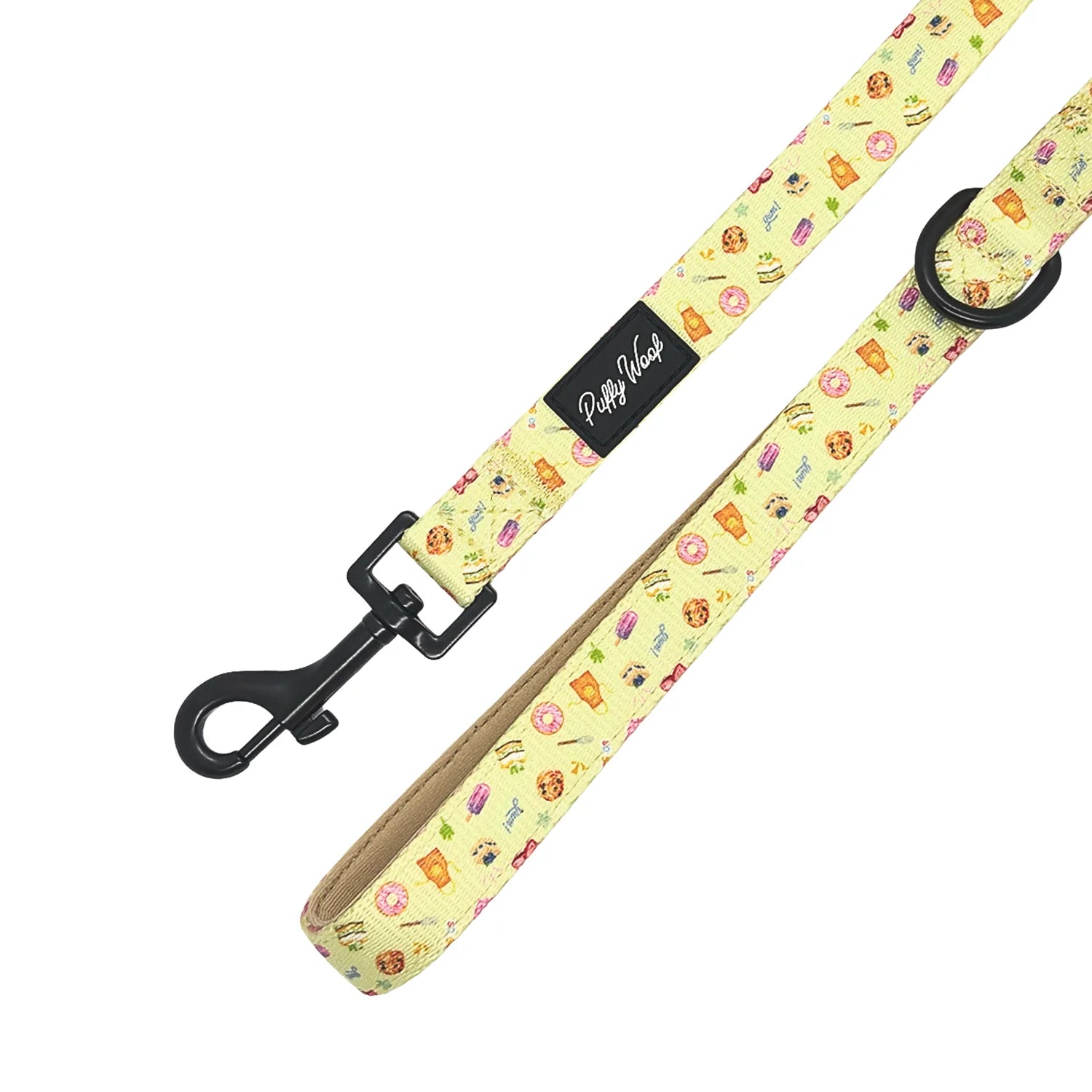 Chloe Cupcakes Leash printed retractable dog leash with ergonomic handle for comfortable pet walking