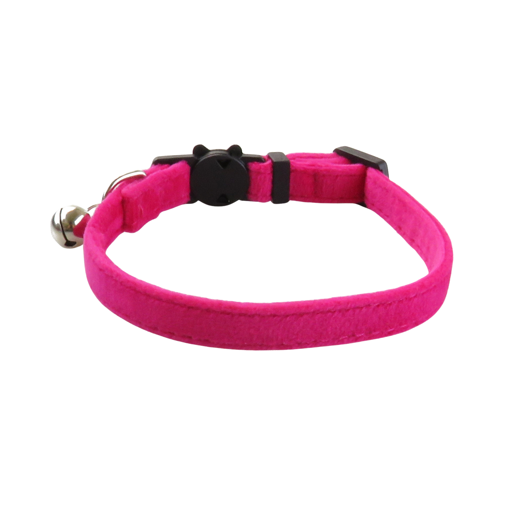 Deep pink velvet cat collar for Dubai cats