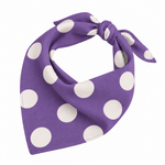Muted Violet Polka Dot Dog Bandana for Pets in Dubai, UAE | Puffy Woof