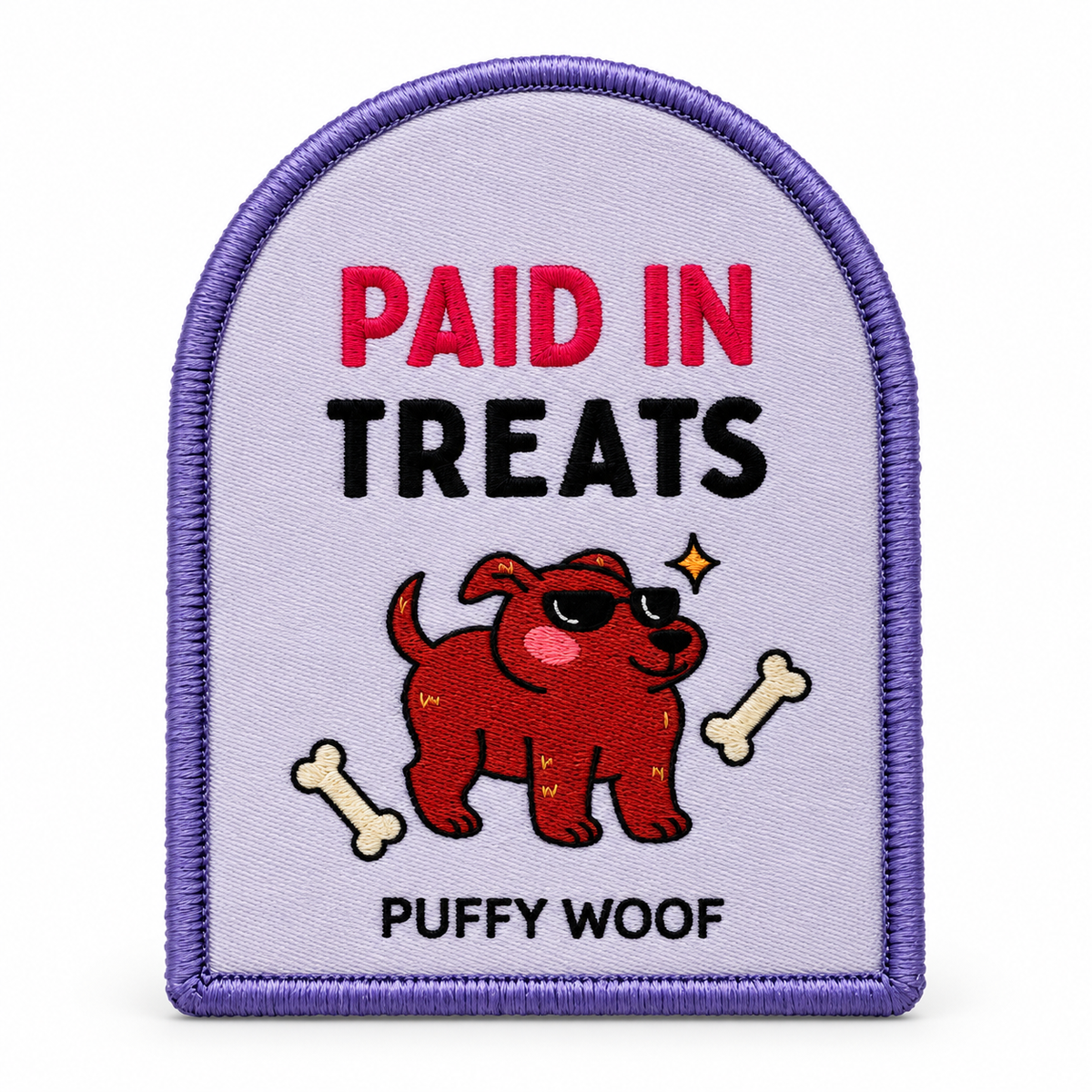 Paid in Treats — Velcro Leash Patch
