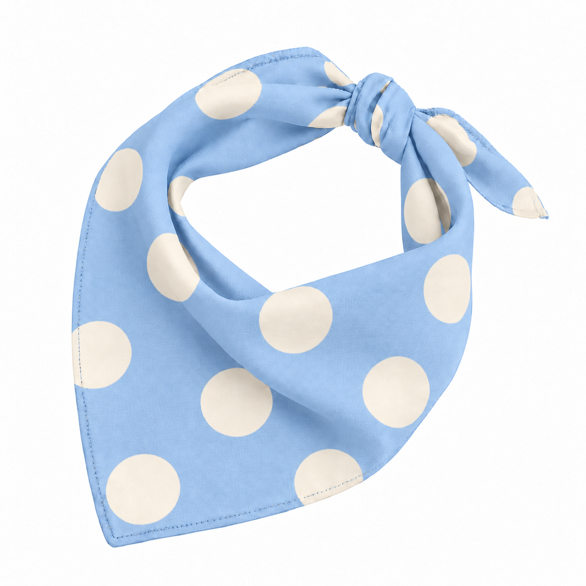 Pastel Baby Blue Polka Dot Dog Bandana for Pets in Dubai, UAE | Puffy Woof