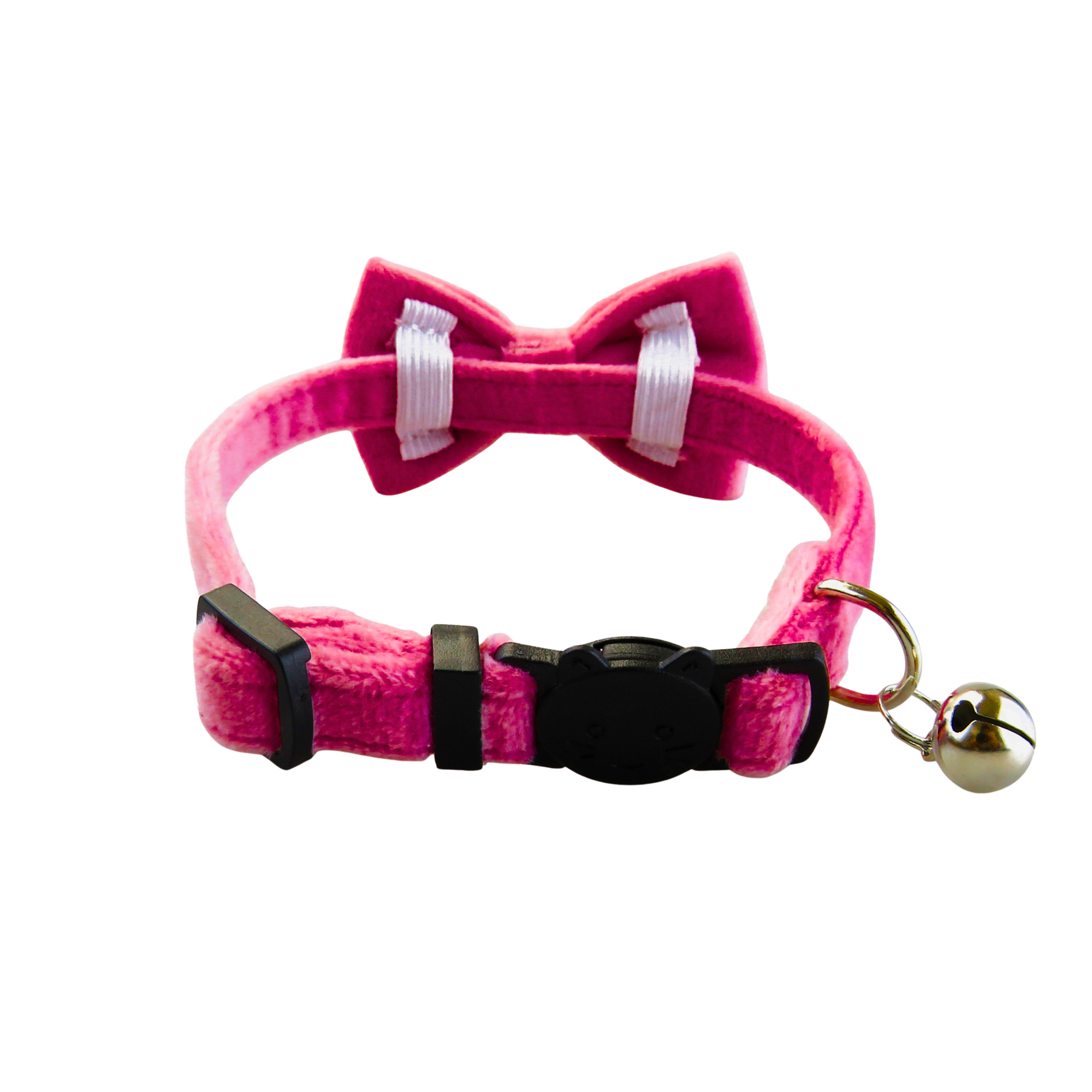 Pink Velvet Cat Collar by Puffy Woof