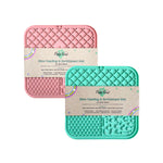 Pink and Green Combo Licky Mats for Dogs and Cats in Dubai