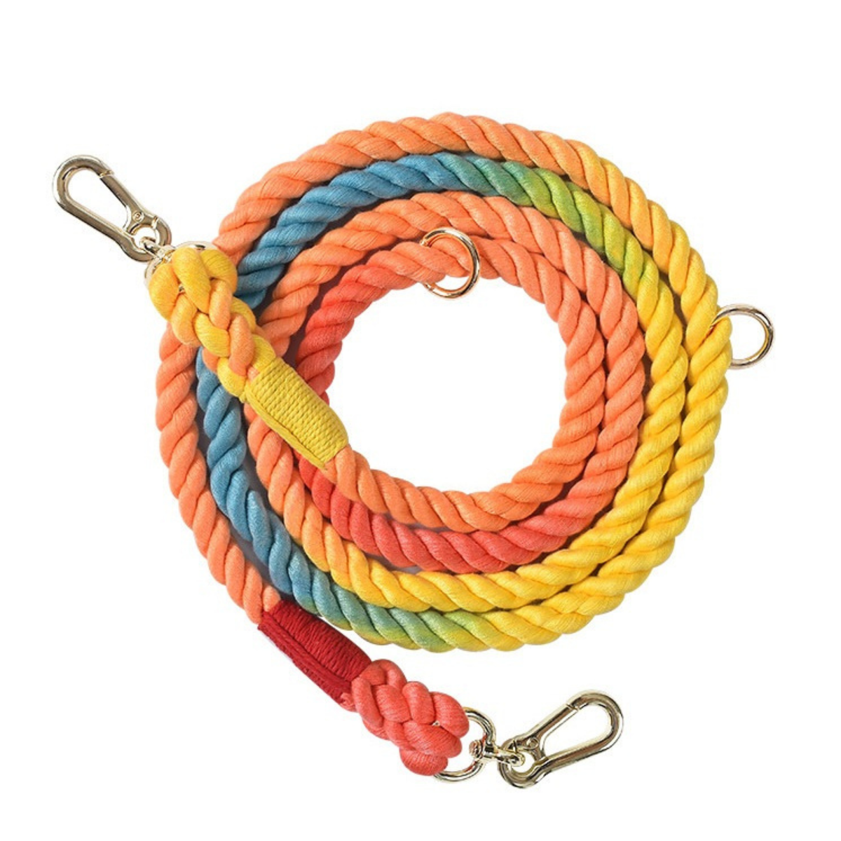 Puffy Woof Dog Leash Handmade Braided Cotton Rope Dog Leash For Small Medium and Large Dogs in Dubai