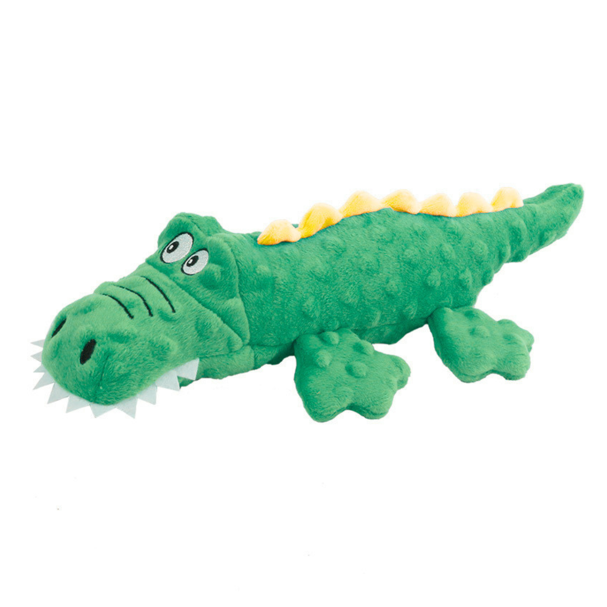 Puffy Woof Dog Squeaky Toys Crocodile Plush Cat Dog Chew Toy Fun (Green Variation)