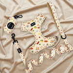 Puffy Woof Pablo in Italy collections Dog harness set with leash and accessories - printed soft pet walking kit for pets in Dubai