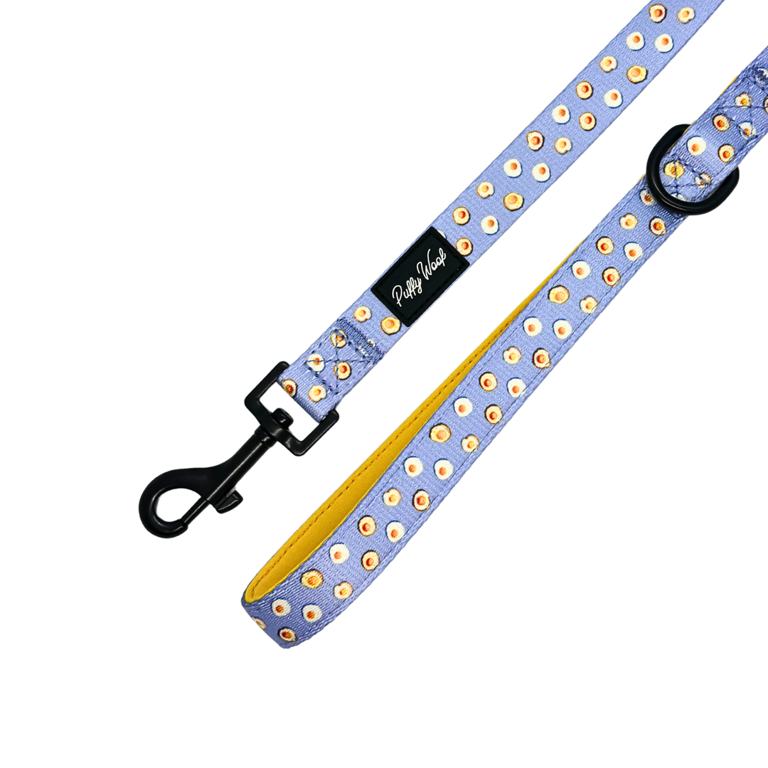 Puffy Woof Sunny Side Esco collections leash with metal buckle