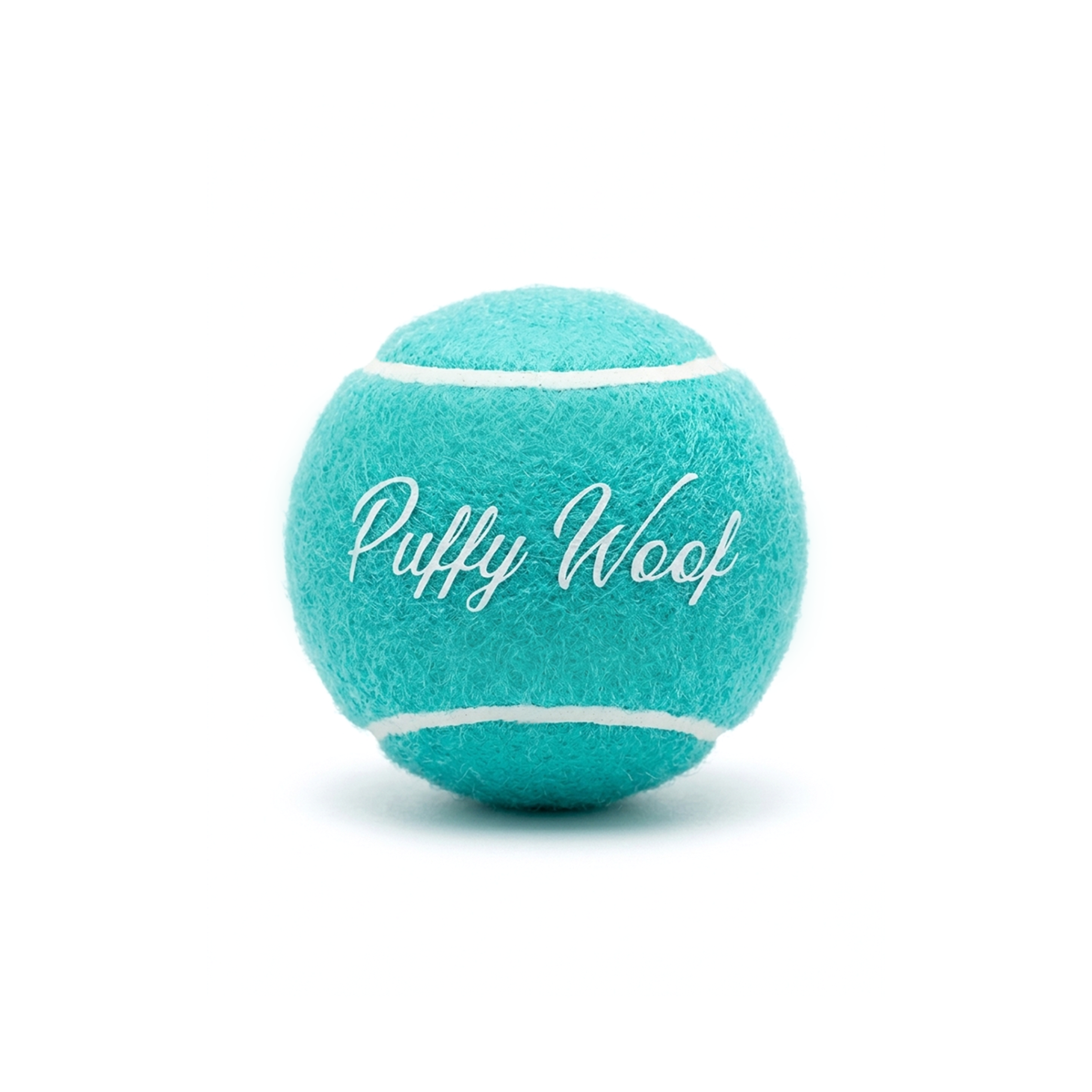 Puffy Woof dog toy ball for interactive play and pet exercise
