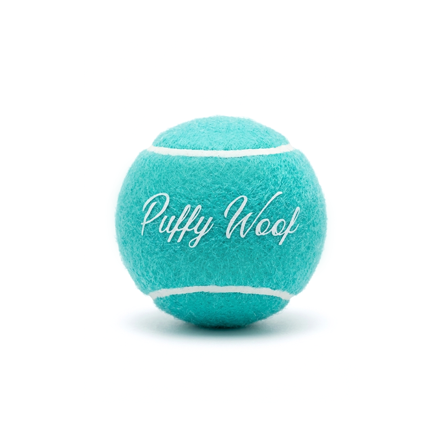 Puffy Woof dog toy ball for interactive play and pet exercise