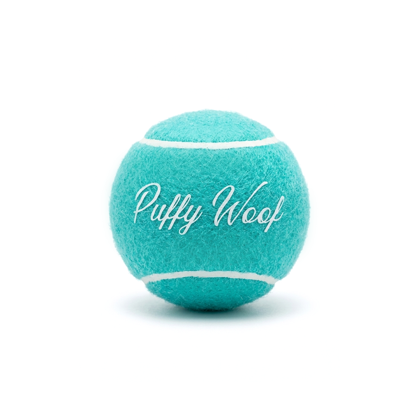 Puffy Woof dog toy ball for interactive play and pet exercise