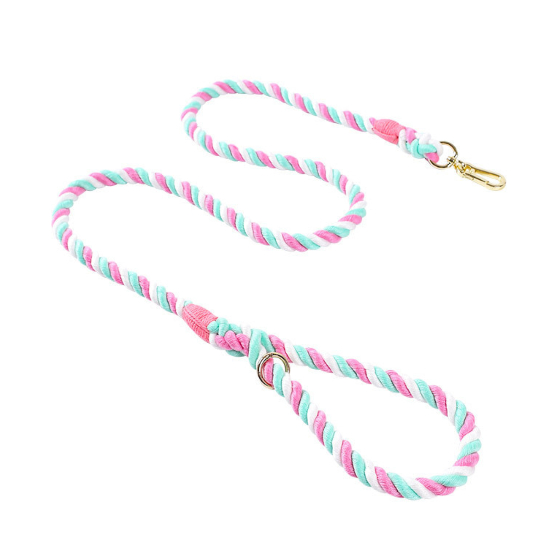 Puffy Woof rope dog leash Light color