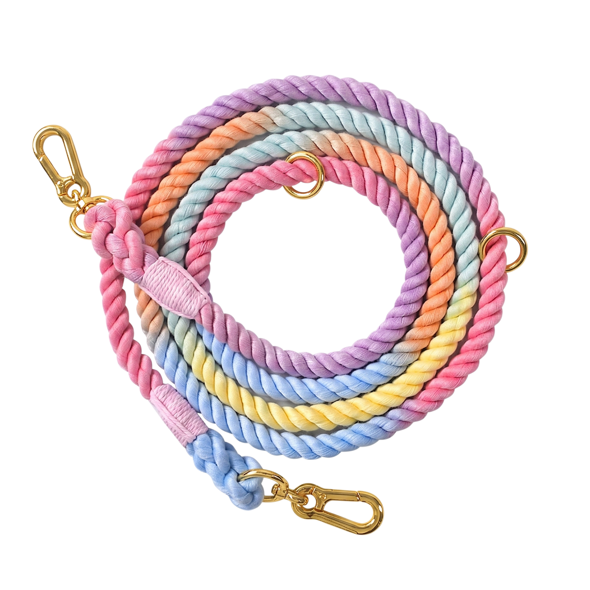 Puffy Woof rope leash for dogs with durable metal clasp for everyday walks