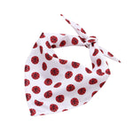 Red printed dog bandana for small and medium dogs for comfortable daily wear