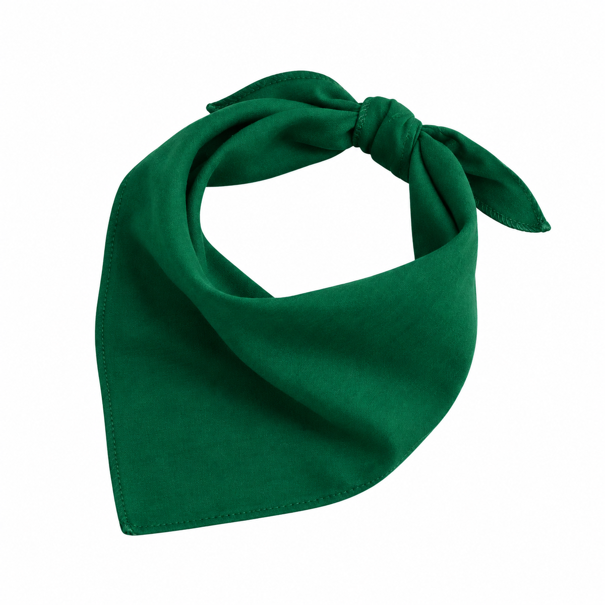 Solid Bottle Green Dog Bandana for Pets in Dubai, UAE | Puffy Woof