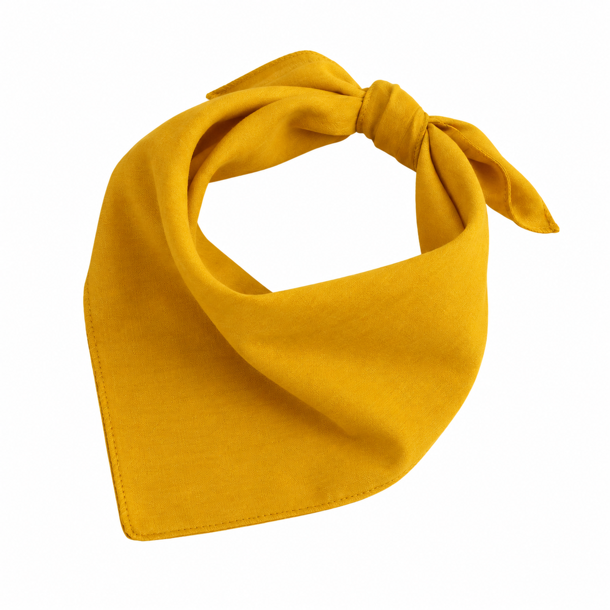 Solid Mustard Yellow Dog Bandana for Pets in Dubai, UAE | Puffy Woof