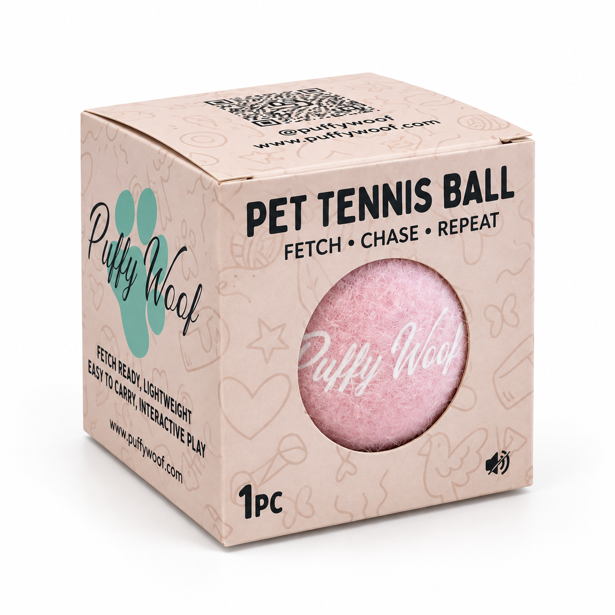 Colour Pop Tennis Ball – Pink