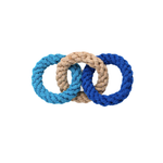 Triple Ring Rope Chew Toy for Dogs and Cats by Puffy Woof