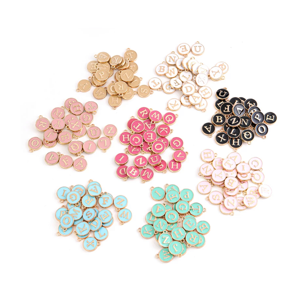 Candy Pink Initial Collar Charm